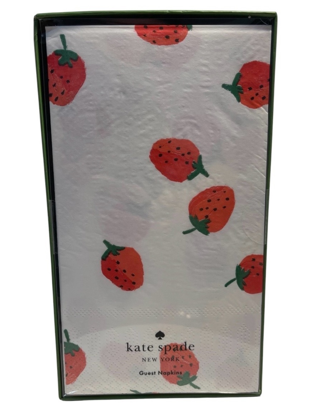 Kate Spade Strawberries Disposable Guest Napkins Box of 40 - NWT **